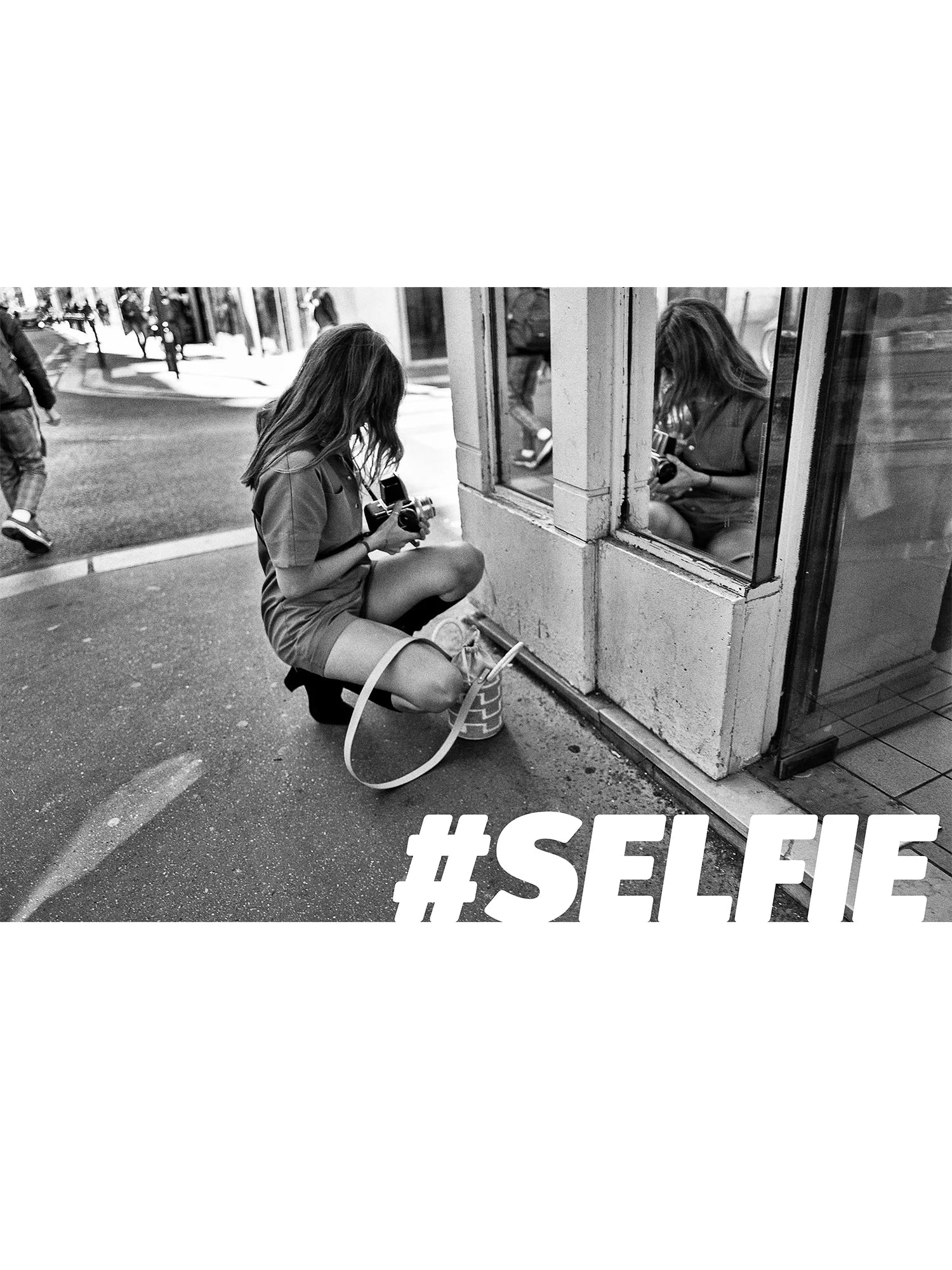 Sweat Selfie - Gris chiné -f